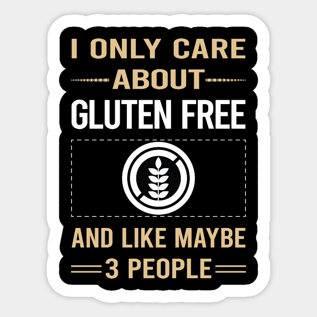 Funny 3 People Gluten Free Sticker by relativeshrimp